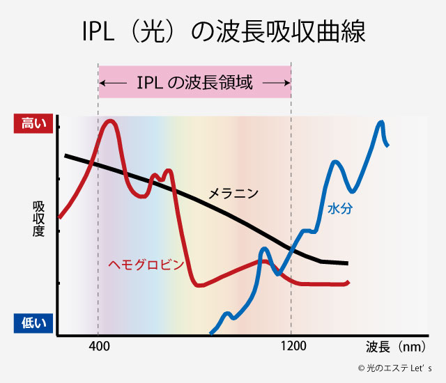 ipl,波長,吸収曲線