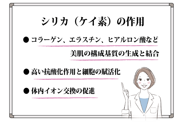 シリカ,ケイ素,美容,美肌効果